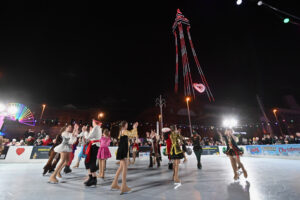 Skating Rink at Christmas By The Sea